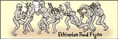 Quirksmith Ethiopian Food Fight Cartoon